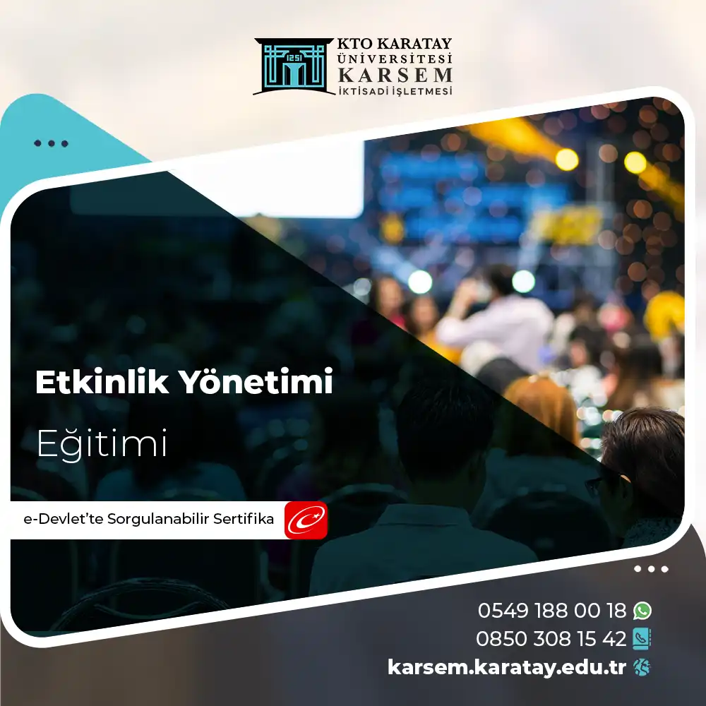 Etkinlik Yönetimi Eğitimi Sertifika Programı